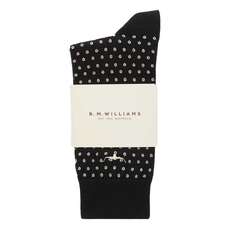 R.M. Williams Nelson Polka Dot Sock 2 Pack image number 0
